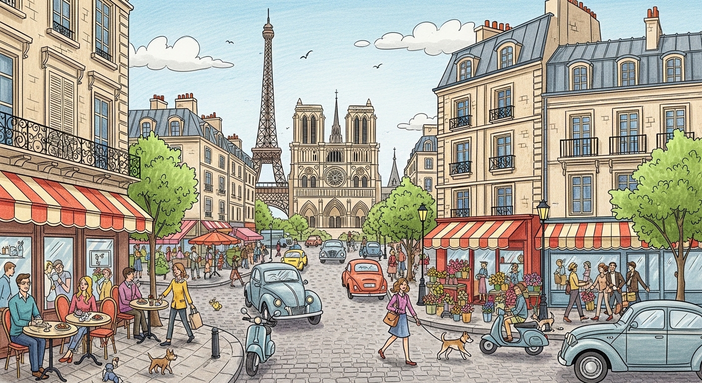 Ваш французский — это «Я. В. Париж»? Как предлоги à, de, en превратят набор слов в живую речь